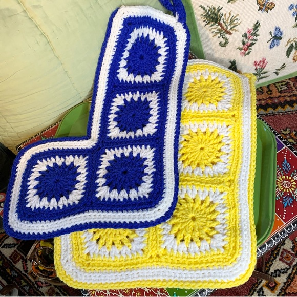 70s Granny Square Stockings - Picture 4 of 4